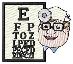 Picture of Eye Chart Machine Embroidery Design