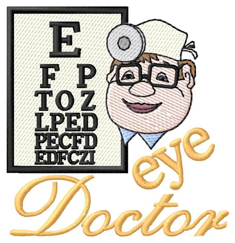 Eye Doctor Machine Embroidery Design