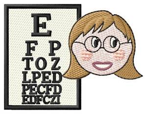 Picture of Lady Eye Doctor Machine Embroidery Design