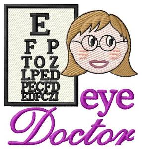 Picture of Eye Doctor Machine Embroidery Design