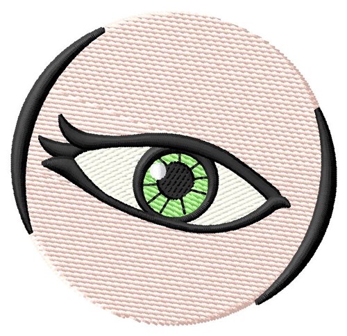 Human Eye Machine Embroidery Design