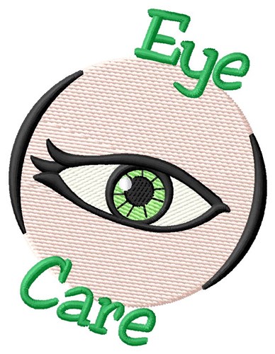 Eye Care Machine Embroidery Design