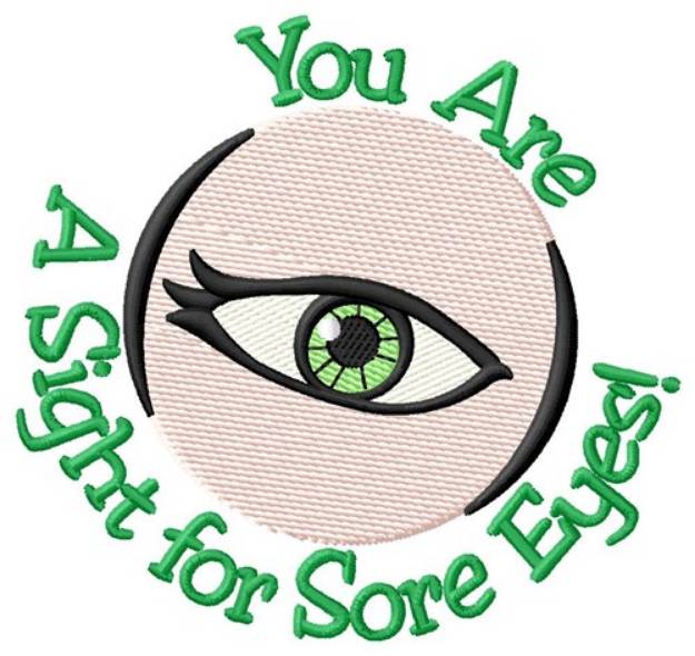 Picture of Sore Eyes Machine Embroidery Design