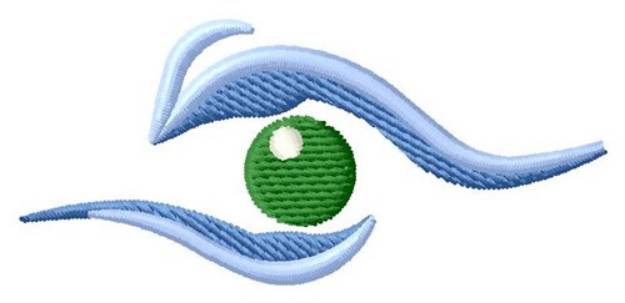 Picture of Human Eye Machine Embroidery Design