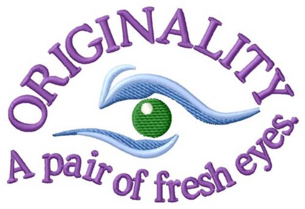 Picture of Fresh Eyes Machine Embroidery Design