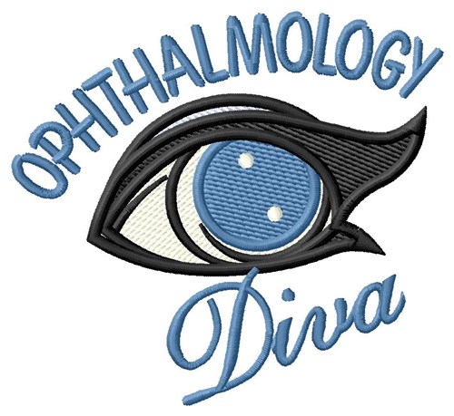 Ophthalmology Diva Machine Embroidery Design