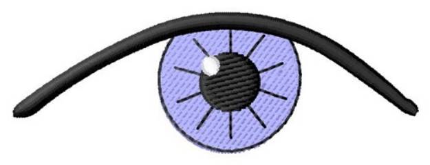 Picture of Purple Eye Machine Embroidery Design