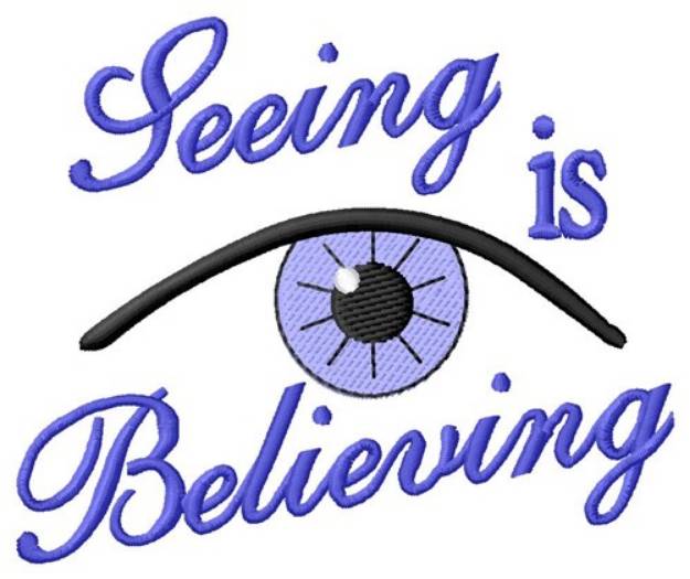 Picture of Seeing Is Believing Machine Embroidery Design