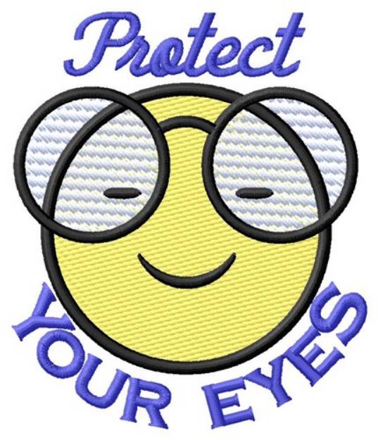 Picture of Protect Your Eyes Machine Embroidery Design