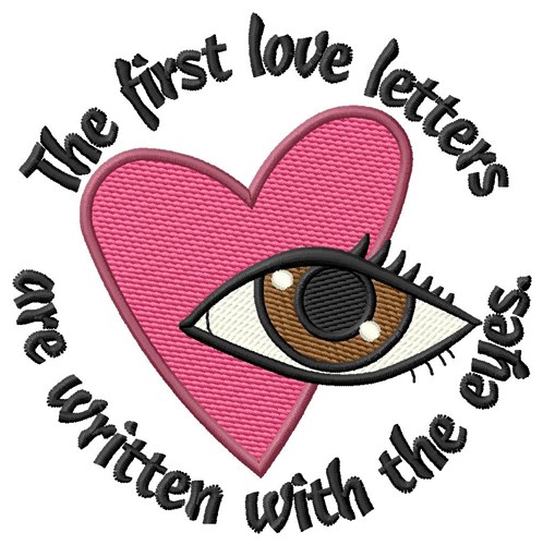 Love Letters Machine Embroidery Design