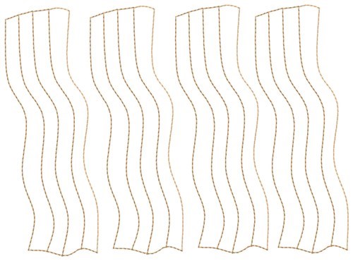 Bacon Strips Machine Embroidery Design