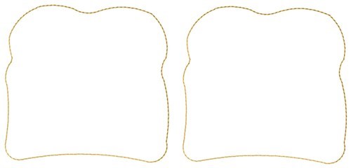 Bread Outlines Machine Embroidery Design
