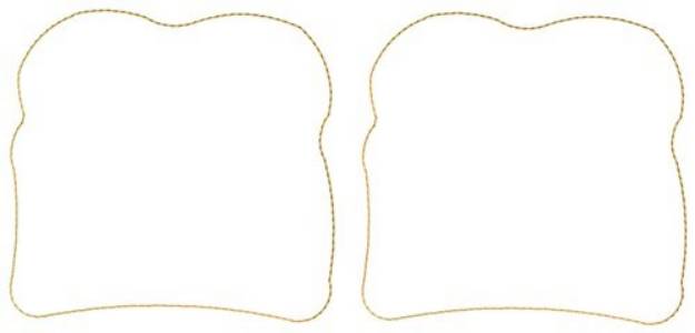 Picture of Bread Outlines Machine Embroidery Design