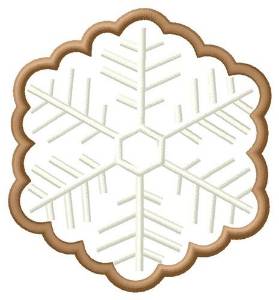 Picture of Snowflake Cookie Machine Embroidery Design