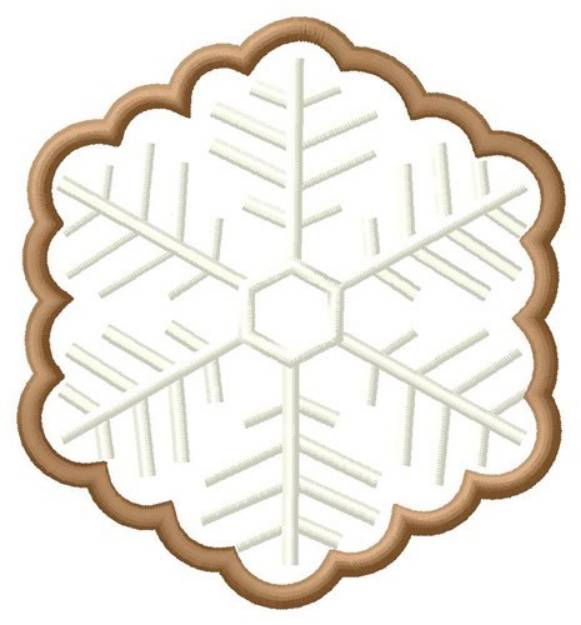 Picture of Snowflake Cookie Machine Embroidery Design