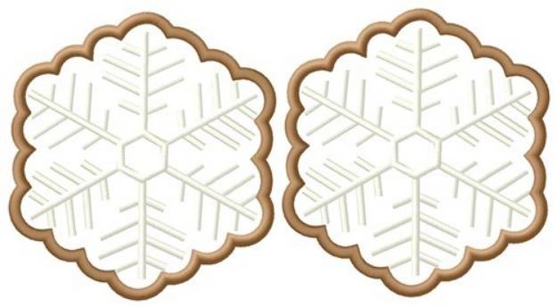 Picture of Snowflake Cookies Machine Embroidery Design