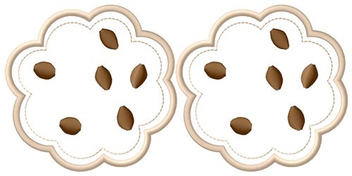 Chip Cookies Machine Embroidery Design