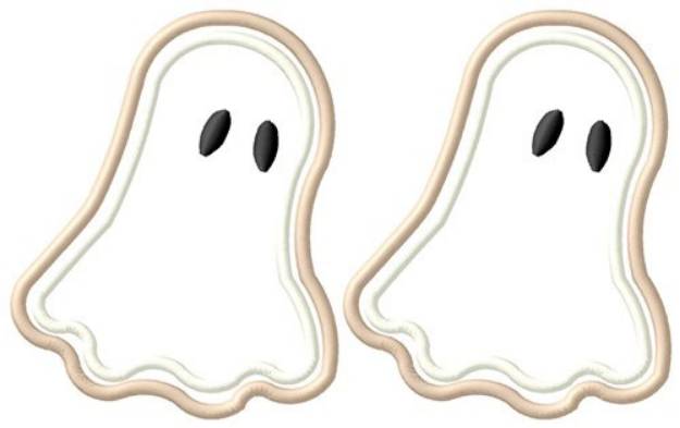 Picture of Ghost Cookies Machine Embroidery Design