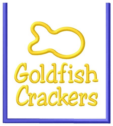 Goldfish Crackers Machine Embroidery Design