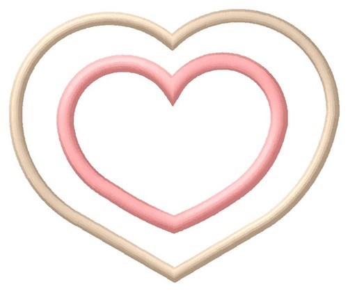 Heart Cookie Machine Embroidery Design