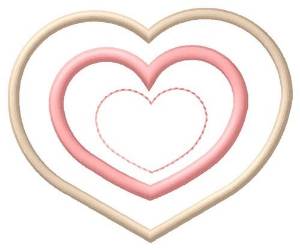 Picture of Heart Cookie Machine Embroidery Design