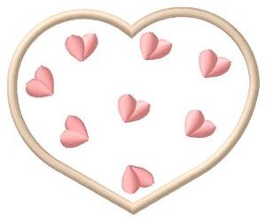 Picture of Heart Cookie Machine Embroidery Design