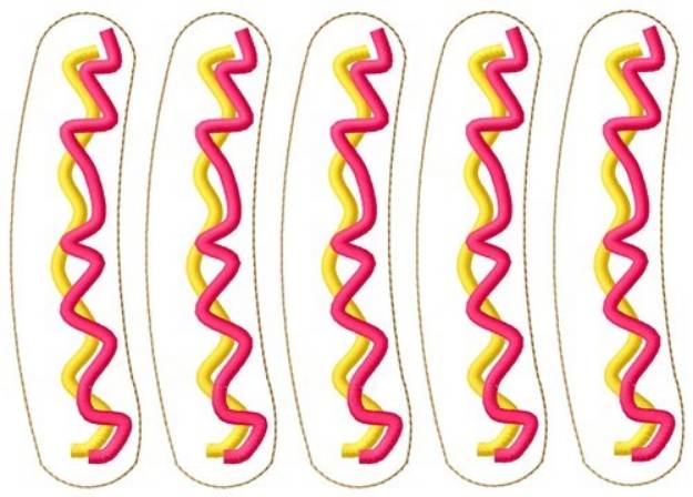 Picture of Hot Dogs Machine Embroidery Design