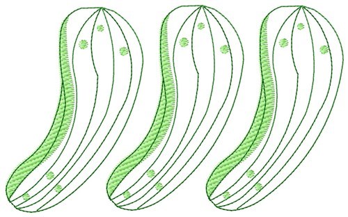 Pickle Outlines Machine Embroidery Design
