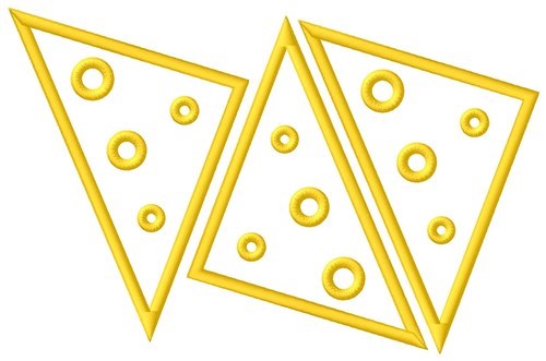 Swiss Cheese Triangles Machine Embroidery Design