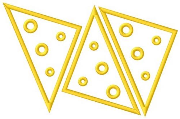 Picture of Swiss Cheese Triangles Machine Embroidery Design