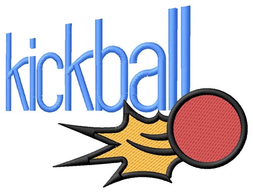 Kickball Machine Embroidery Design