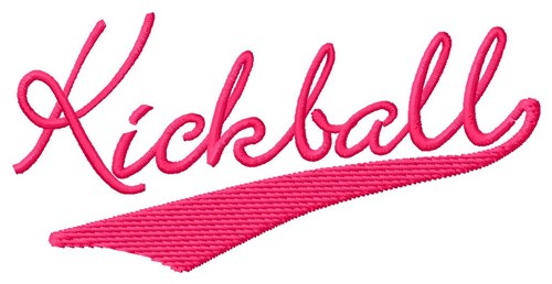 Kickball Machine Embroidery Design