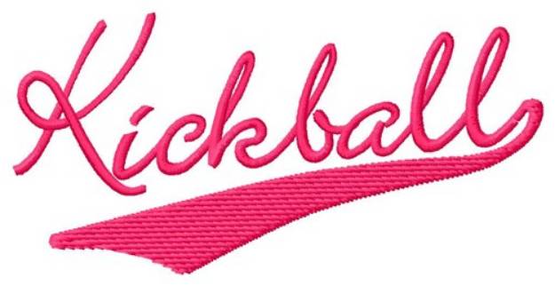 Picture of Kickball Machine Embroidery Design