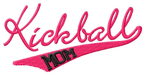Kickball Mom Machine Embroidery Design