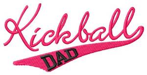 Picture of Kickball Dad Machine Embroidery Design
