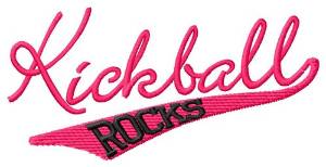 Picture of Kickball Rocks Machine Embroidery Design
