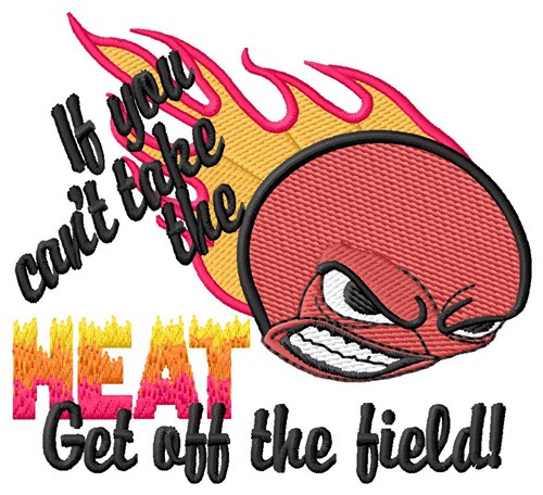 Heat Kickball Machine Embroidery Design