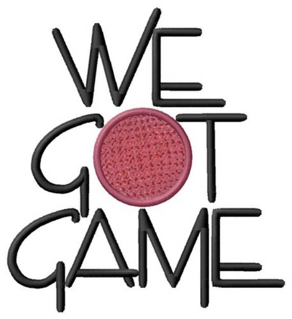 Picture of Got Game Machine Embroidery Design