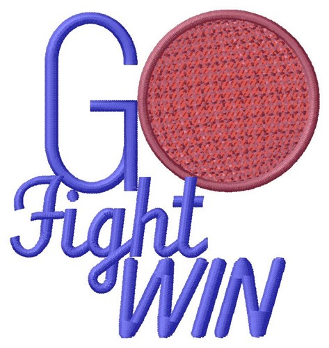 Go Fight Machine Embroidery Design