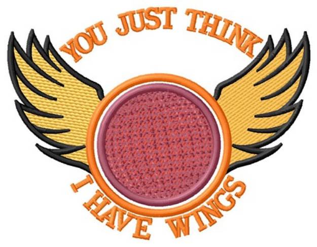 Picture of I Have Wings Machine Embroidery Design