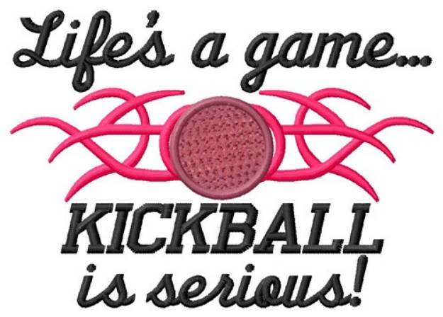 Picture of Serious Kickball Machine Embroidery Design
