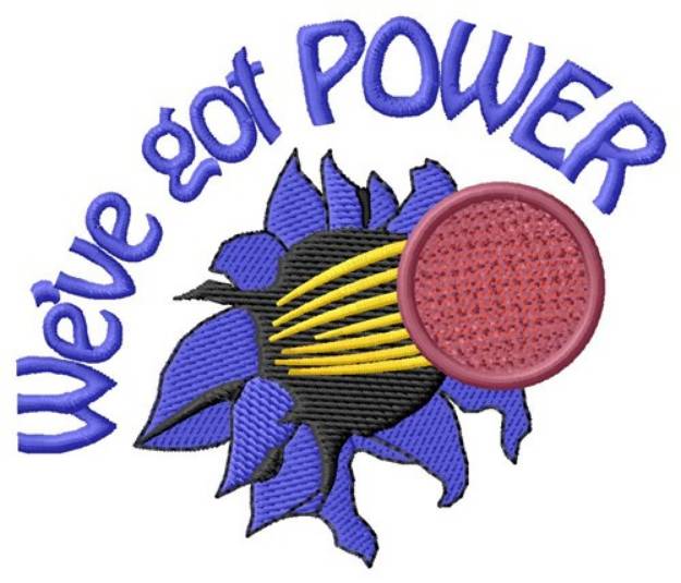 Picture of Got Power Machine Embroidery Design