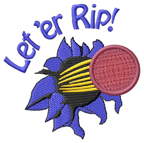 Let er Rip Machine Embroidery Design