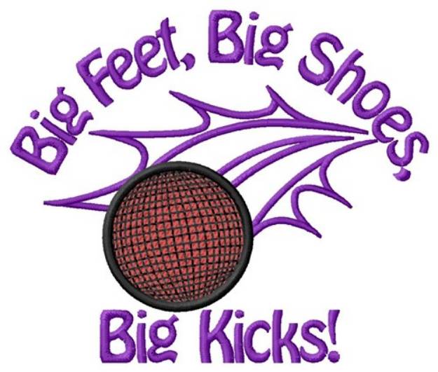 Picture of Big Kicks Machine Embroidery Design