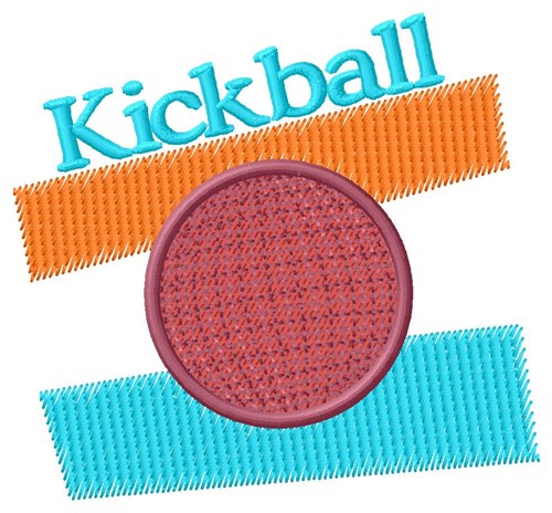 Kickball Stripes Machine Embroidery Design