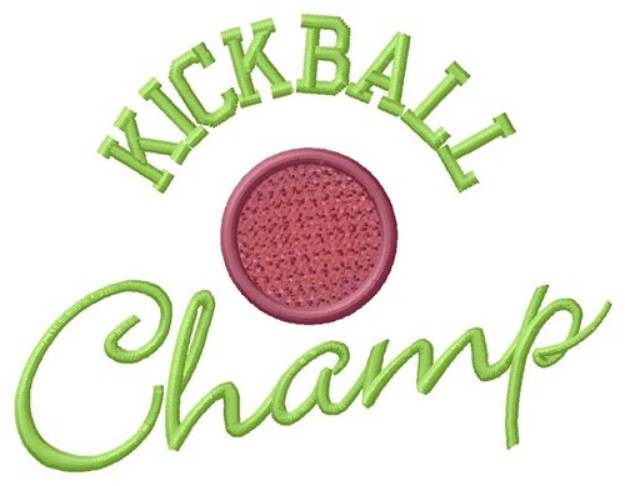 Picture of Kickball Champ Machine Embroidery Design