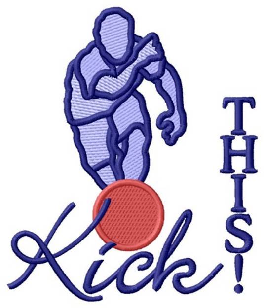 Picture of Kick This Machine Embroidery Design