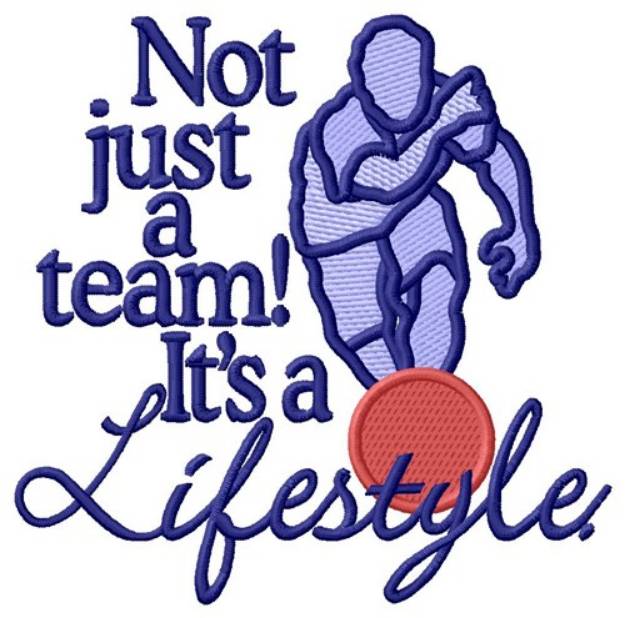 Picture of Kickball Lifestyle Machine Embroidery Design