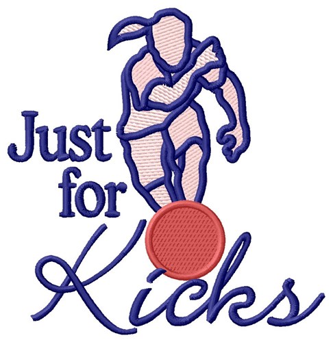 Just For Kicks Machine Embroidery Design