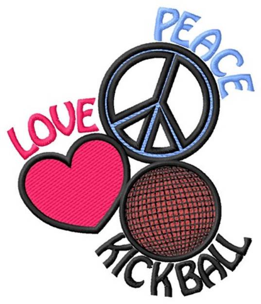 Picture of Peace Love Machine Embroidery Design